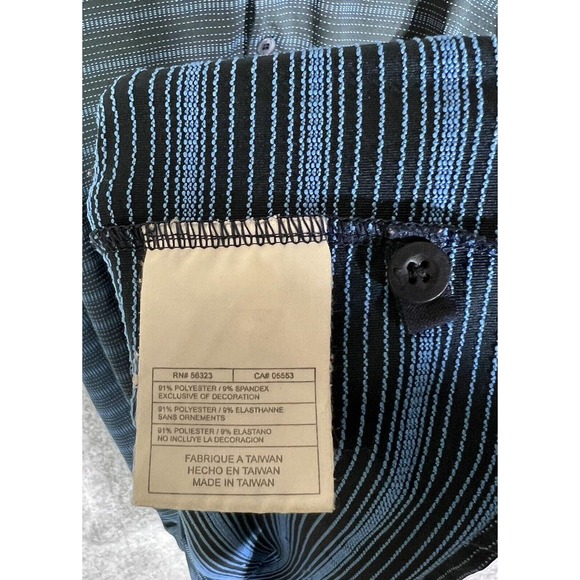 NIKE GOLF Fit Dry Polo Shirt Mens Size XXL Stretch Black Blue Short Sleeve - Picture 4 of 10